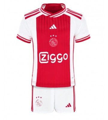 Ajax Primera Equipación Niños 2023-24 Manga Corta (+ Pantalones cortos)